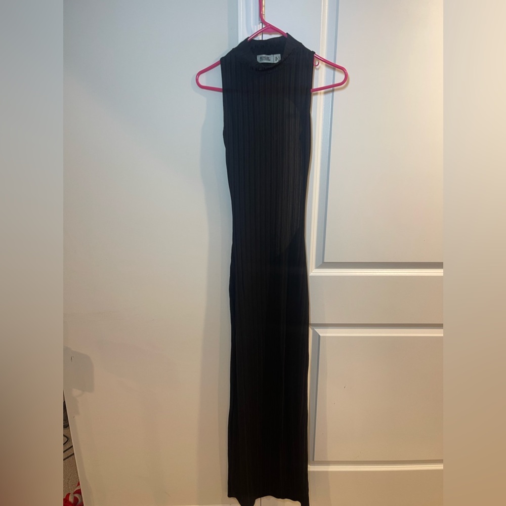 MIDI mock neck backless